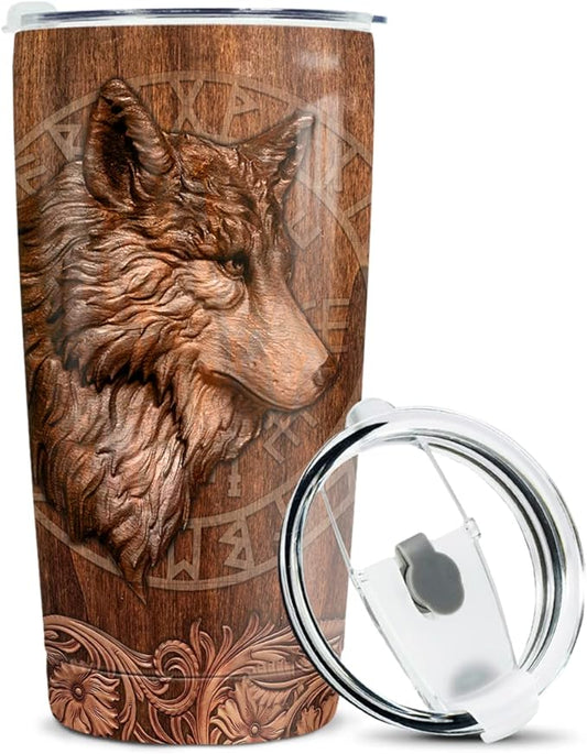 Wolf Tumbler Wolves Gifts For Women Men